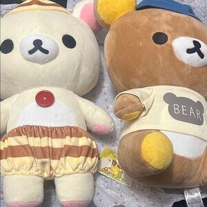 Charming Bear Plush Duo - Cream and Brown